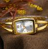Heloiune Gold Square Women'S Watch Women'S Watch Casual Versatile Women'S Watch Bracelet Quartz Watch Women'S Watch