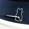 Car interior stickers Art design Fun cat car stickers Window rear glass Car decoration Car styling stickers and decals 25.6x21CM