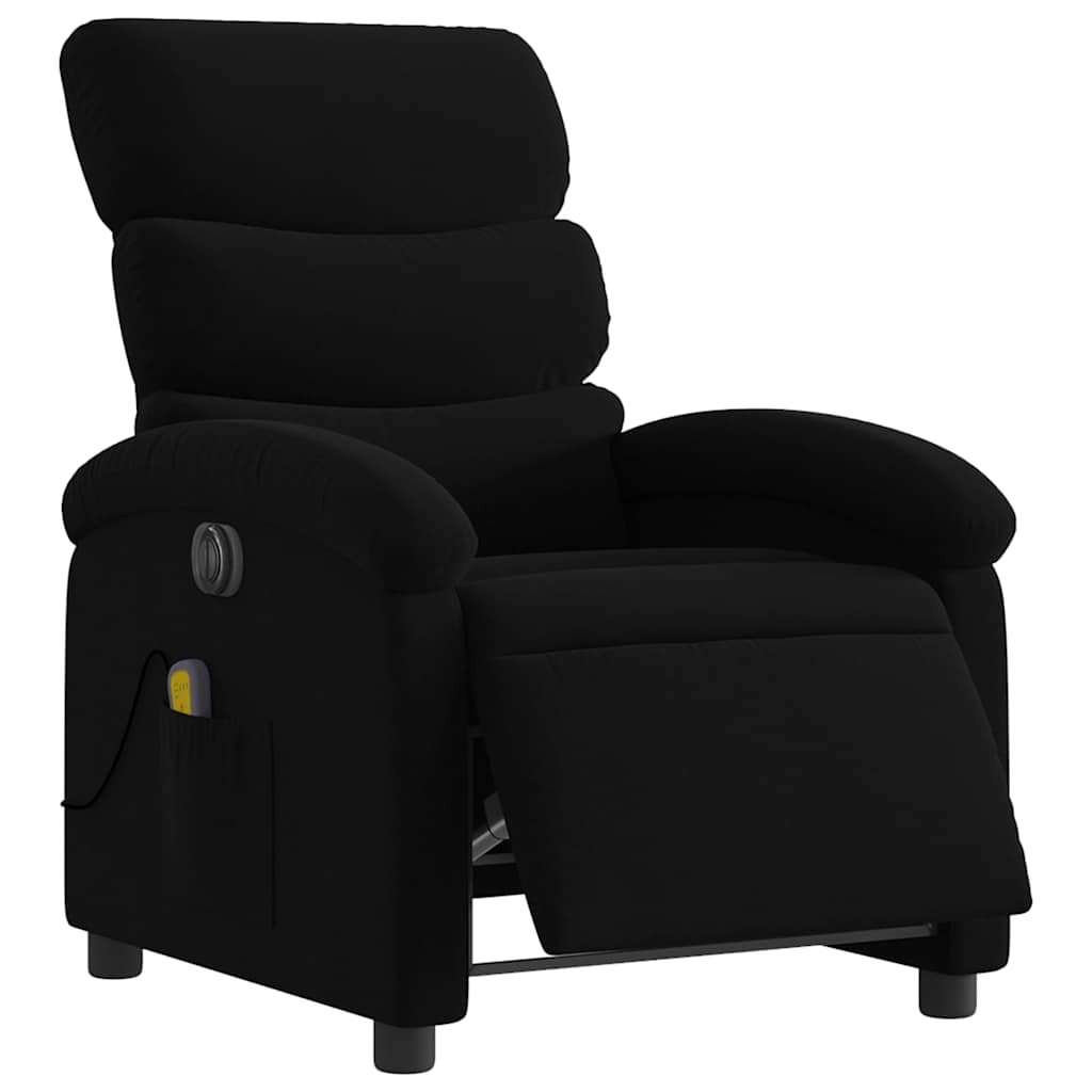 Vidaxl Foldable Massage Armchair, Electric, Black, Fabric