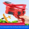 Outdoor Games Kids Glider Flight Flying Throw Foam Plane Shooting Gun Catapult Plane Launcher Toy for Kids Shooting Toy