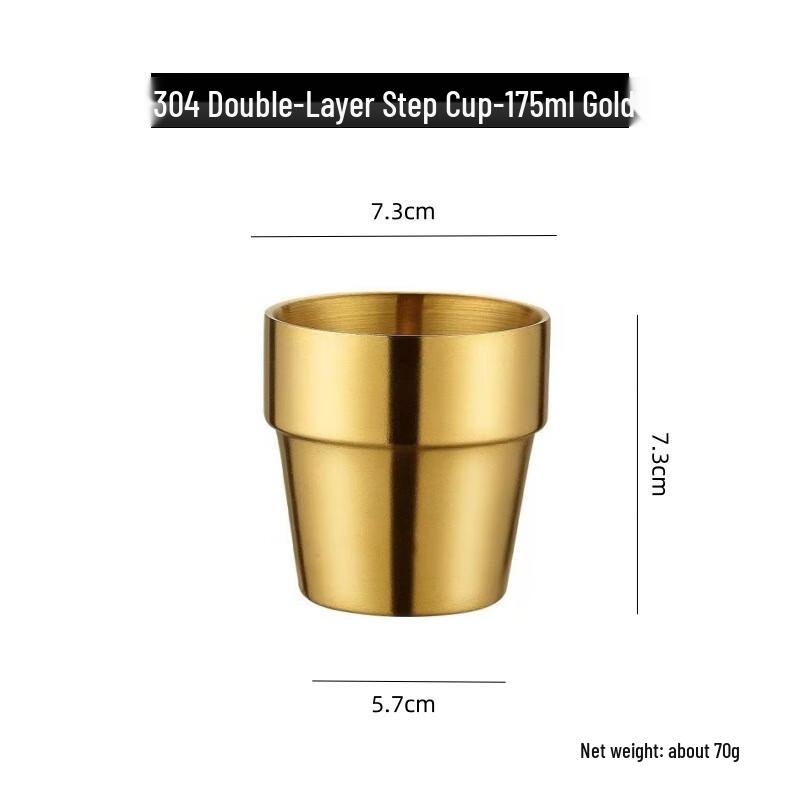 Di Ruien Stainless Steel Double-Layer Beer Mug