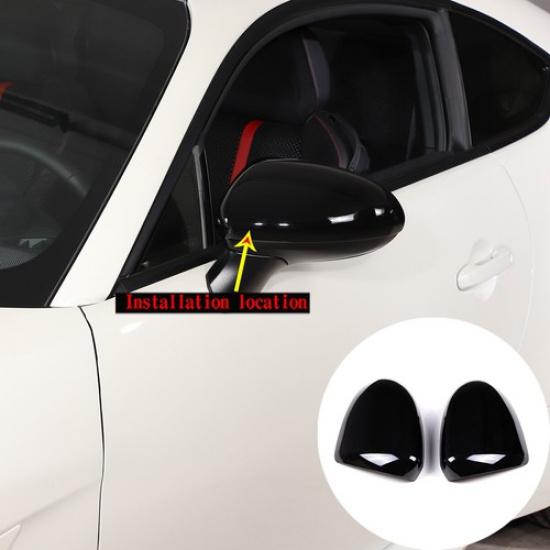 Piano Black Exterior Rearview Mirror Cover Trim Decor For Toyota 86/Subaru BRZ22