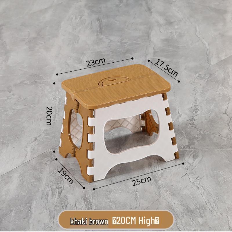Foldable Thickened Multi-Use Stool: Fishing, Outdoor, Dining, Plastic/High/Low