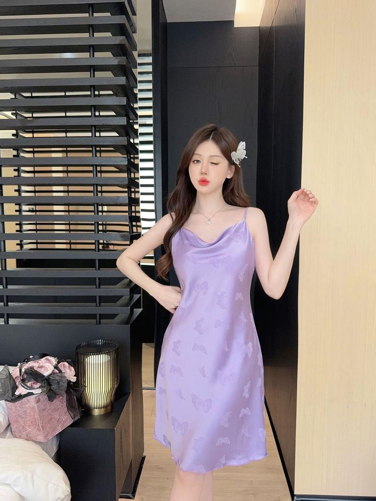 Sexy pajamas summer feminine suspender pajamas ice and snow silk jacquard pajamas high-end silk skirts cool