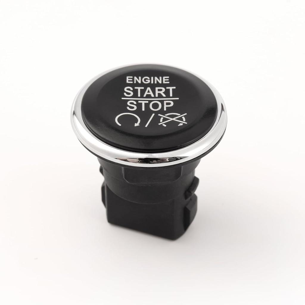 Unifizz Ignition Start Button Replacement for Jeep Grand Cherokee 2008-2013, Dodge Challenger 2008-2013, Chrysler Town and Country 2008-2016, OEM Fit
