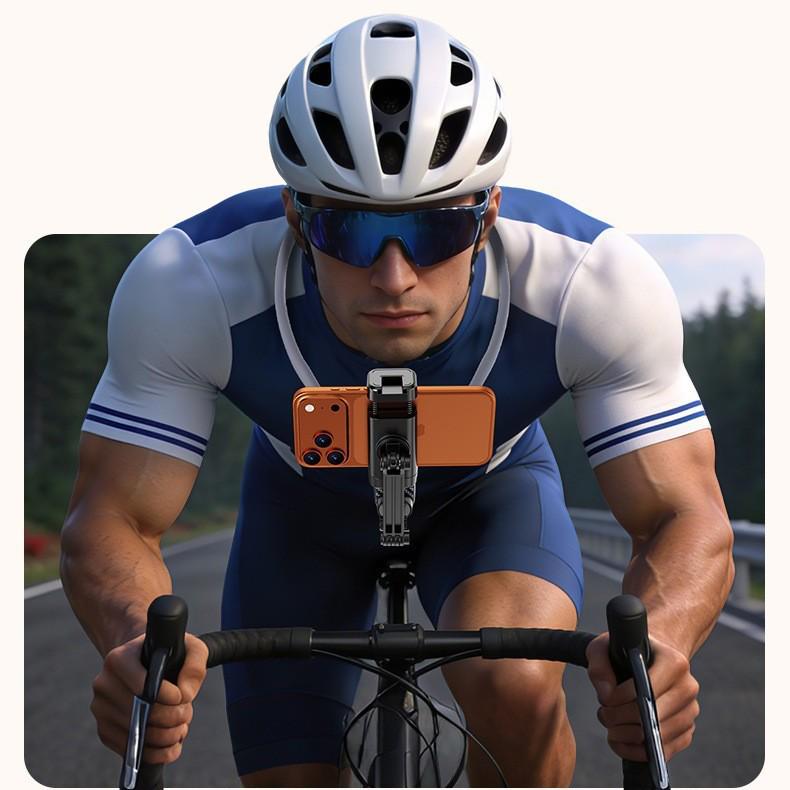 Magnetic Neck Phone Holder: First-Person View Chest Mount for Live Streaming, Cycling, and Anti-Shake Video Recording