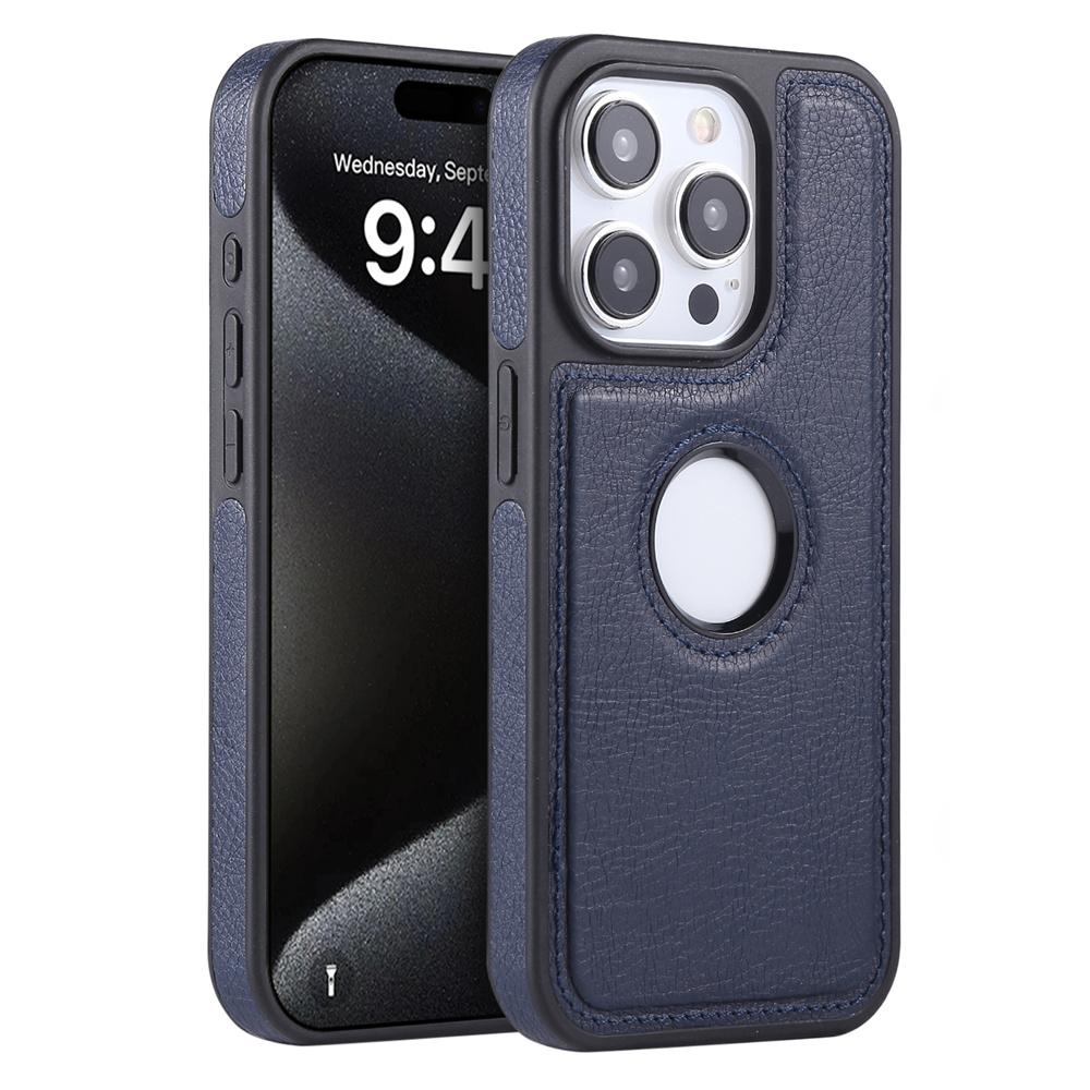 Розкішний бізнес-чохол зі шкіри PU та коров'ячої шкіри для iPhone 17 17Air 11 12 13 14 15 16 Pro Max Plus Отвір для логотипу Ударостійка захисна кришка