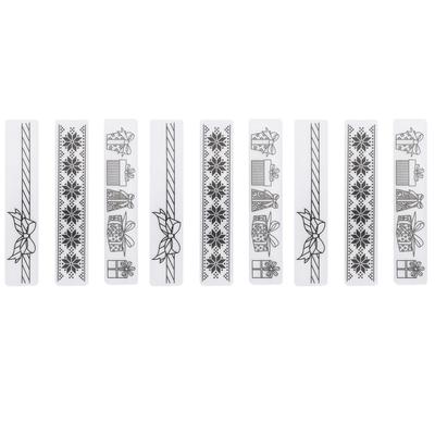 9Pcs Flower Plastic Embossing Folder DIY Paper Decoration Card Maker Template Accessories