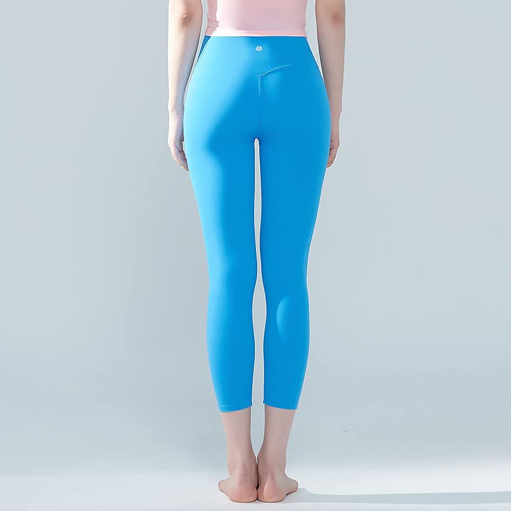 XEXYMIX Stretch Yoga Perfect for Beautiful Model BLACK LABEL Size Blue Moon Women's Leggings, Legs, Number XP9170F, S,