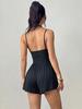 2026 Summer Spaghetti Strap Women's Bandeau Jumpsuit - Casual Loose Shorts