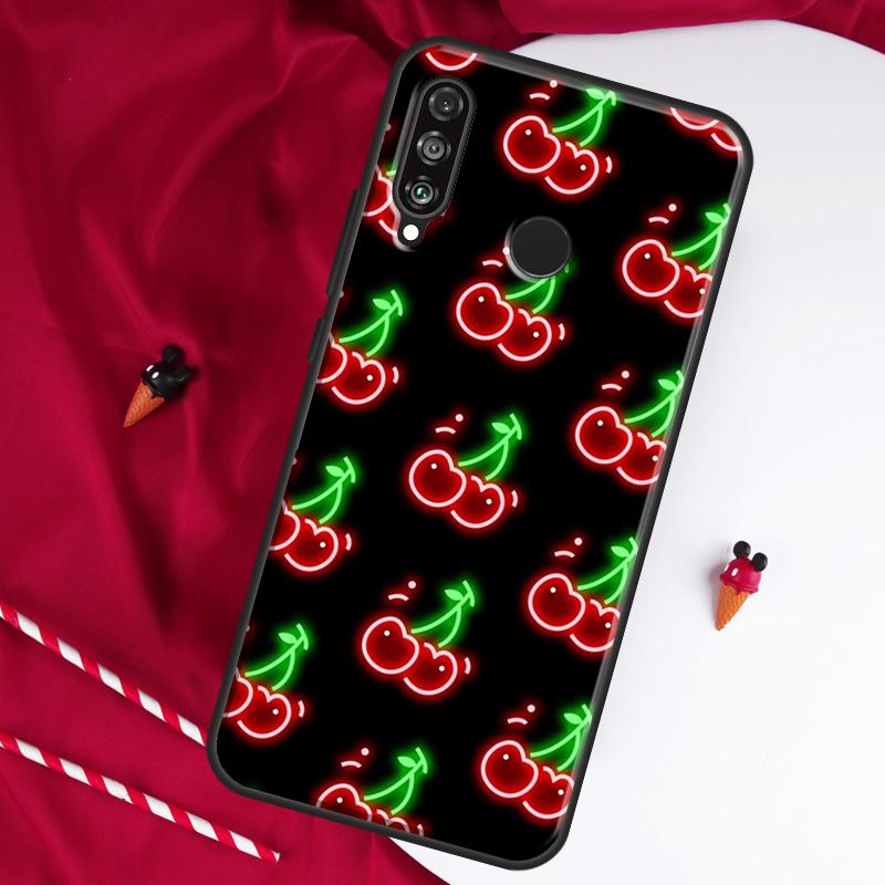 Kirschfrucht Süße Collage Für Huawei Nova 8i 7i 11i 12i 12s 9 10 SE Y90 Y60 Y70 Y72 Y61 Y91 P30 P40 Lite P60 Pro Hülle