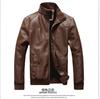 Spring, autumn and winter new men's leather jacket men's slim locomotive men's leather jacket tide