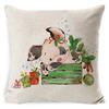 Pillow Cushion Cover Linen Santa Claus Pillow Cover Linen Material