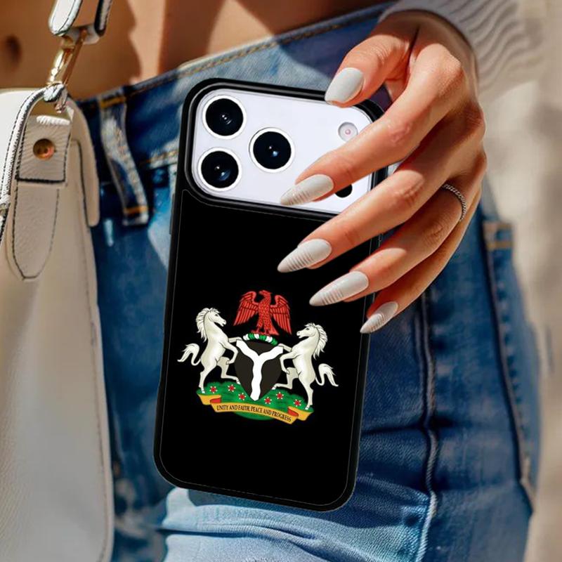Nigeria Flag soft Phone Case For iPhone 17 Air 14 15 13 12 Max Cover For Apple 16e 11 Pro Max Plus Coque