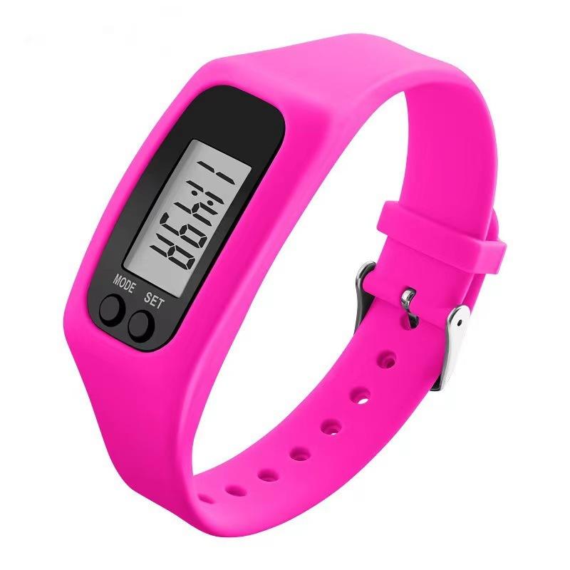 Silicone Electronic Pedometer Wristband Watch Multifunctional Pedometer  Health Sports LED Electronic Watch Bracelet