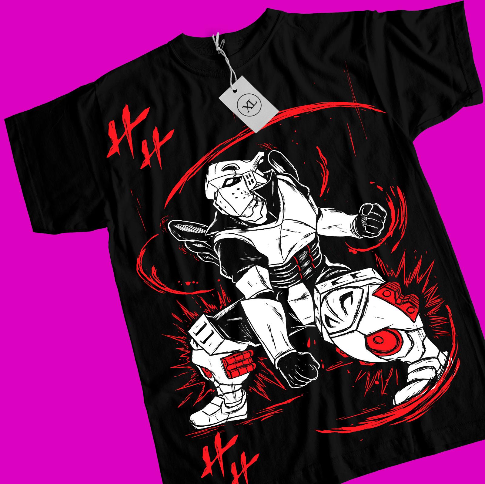 

T-shirt Hiei Yu Yu Hakusho Kurama Kuwabara Anime Manga Black Shirt Yusuke Hiel 4XL