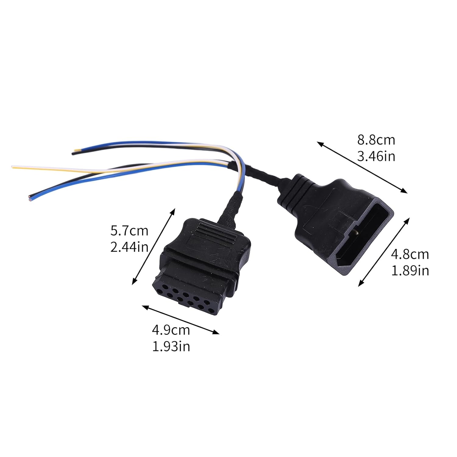 Plow & Truck Side Wiring Harness 3 Plug Compatible with Western Fisher Plow Harness Kit Replacement 27063 3 Pin Snow Plow Side Control Wire Harness