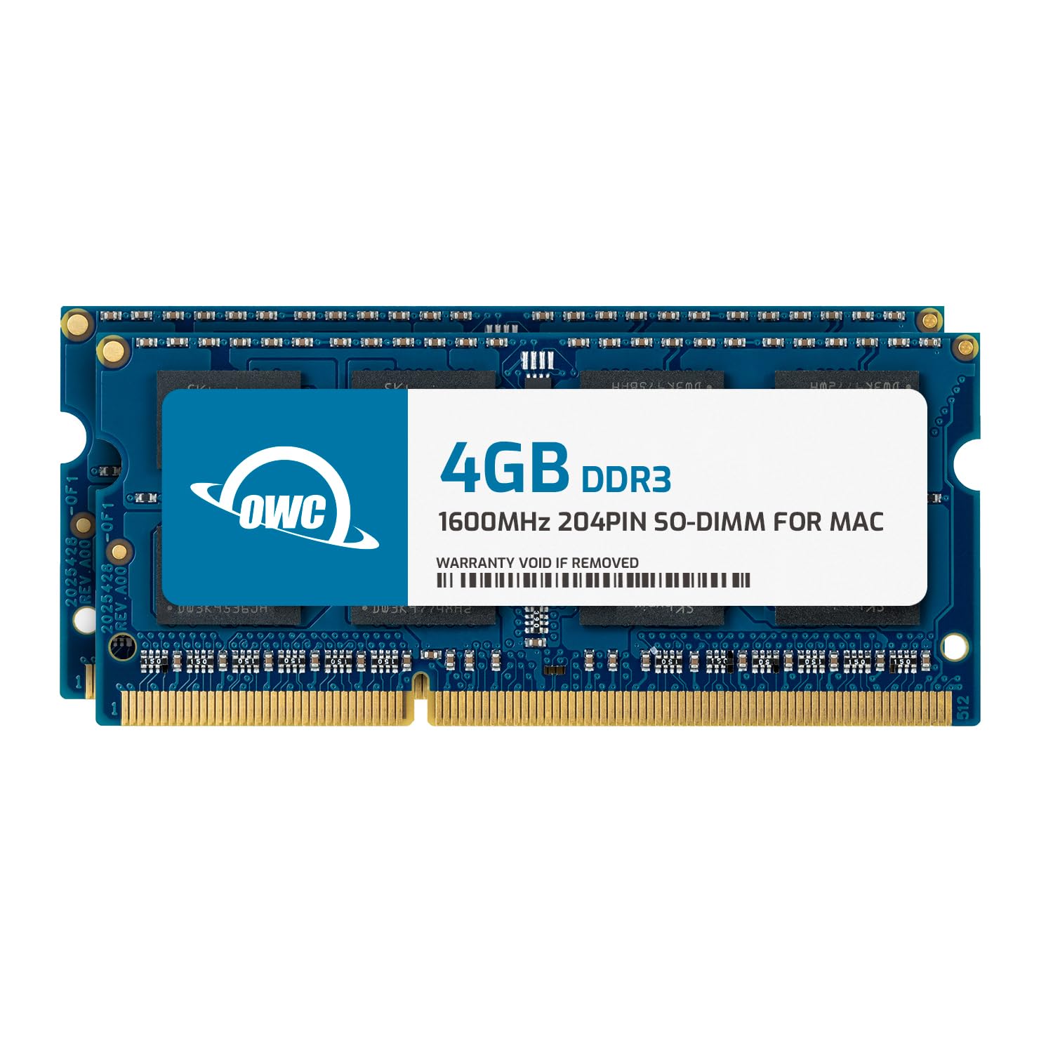 

OWC 8GB PC3-12800 DDR3L 1600MHz SO-DIMM 204-pin CL11 Memory Upgrade Kit for iMac/Mac Mini/MacBook Pro, 8GB (4GB Module) (2x4GB)