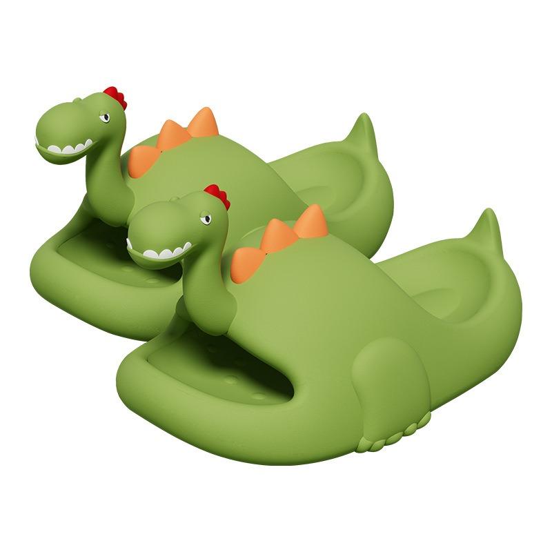 Klapki dinozaury damskie letnie urocze kreskówkowe domowe do wewnątrz łazienkowe kąpielowe można nosić chłodne klapki na zewnątrz