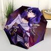 Purple, Fantasy Automatic Opening and Closing, 8 rib Structure Portable Umbrella, Suitable for Men and Women in All Seasons  Perfect Gift fo