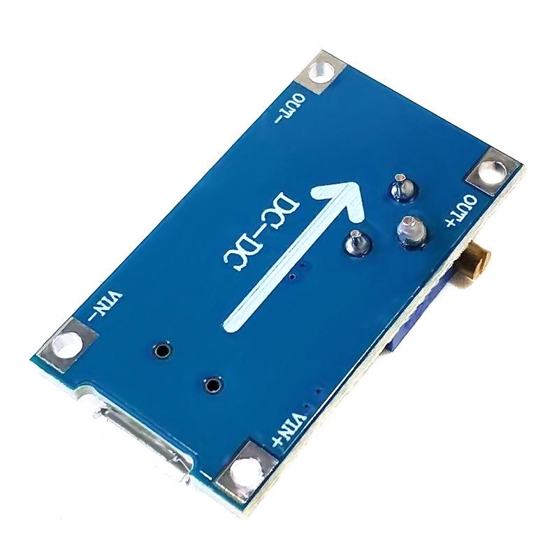 MT3608 DC-DC Boost Module, 2A Step-Up Board, Input 2-24V, Adjustable Output 5/9/12/28V