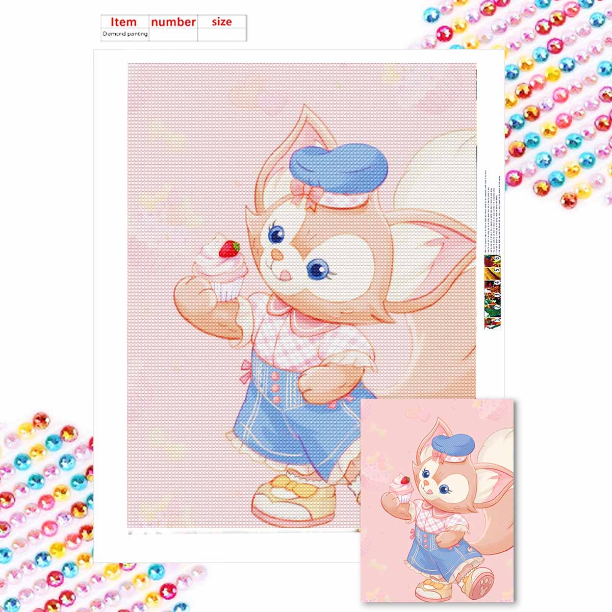 

Алмазная живопись своими руками Милый маленький медвежонок Набор для вышивания крестом Мозаичное искусство Алмазная живопись Полная выкладка Алмазное украшение для дома Round 20x30cm