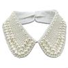 M7DD Fashionable Imitation Pearls Beaded False Collar for Women Casual Formal Wear Detachable Choker Shirt Insert Collar Lapel
