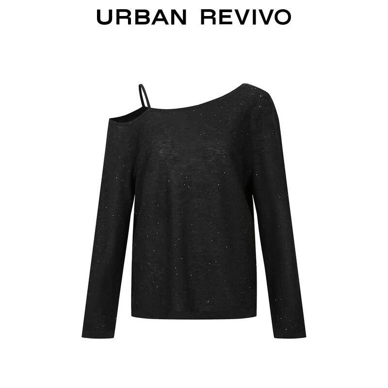 UR Women's Asymmetric Sequin Knit Sweater