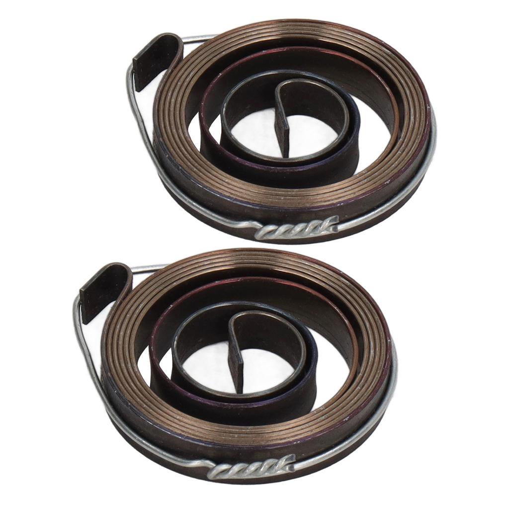 2Pcs Bench Drill Press Return Spring Chromeplate Robust Stable Quill Feed Return Coil Spring