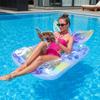 1PC Inflatable Pool Floats with UPF50+ Canopy-Removable-120° Adjustable, Large Pool Beach Floating Raft Lounge