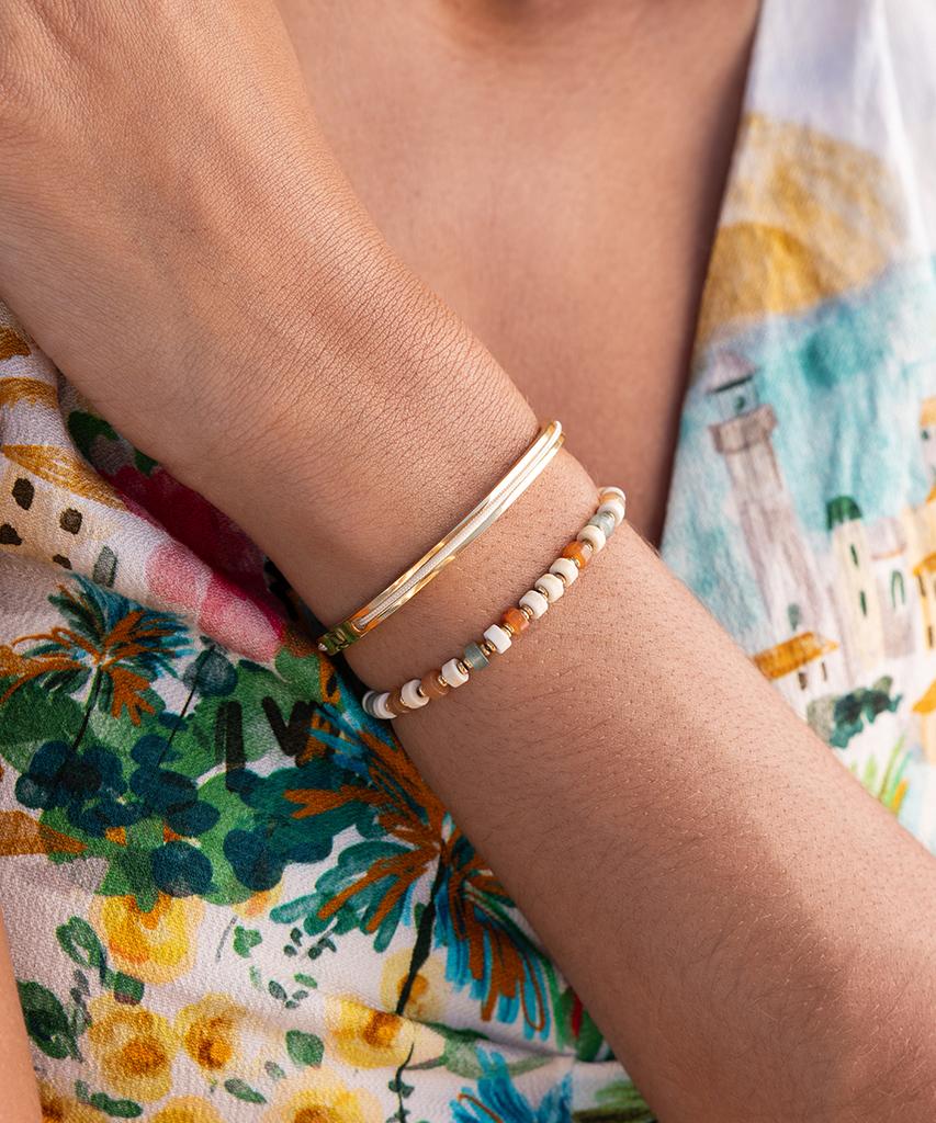 Pig&Hen (Women'S) Maya Lu 4 Bracelet - Ivory X Gold
