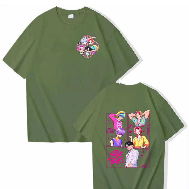 16 Colors Movie KPop Demon Hunters Saja Boys Graphic Tshirts Men Women Korean Fashion Trend Streetwear Unisex Casual T-shirt