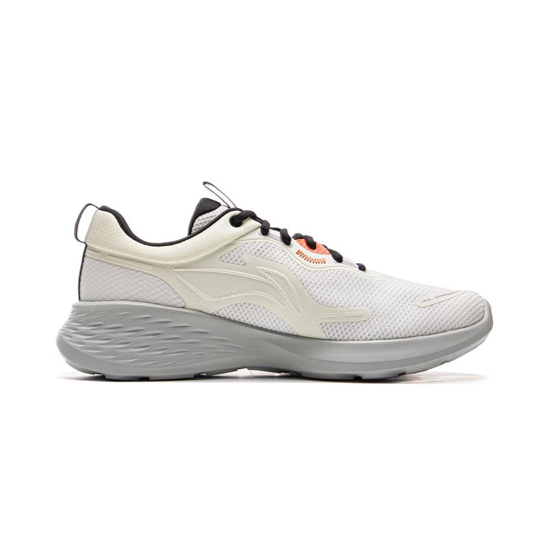Li-Ning Comfortable Fashion Non-Slip Wear-Resistant Low-Top Casual Running Shoes Men sneaker Cloud-White ARSV121-1