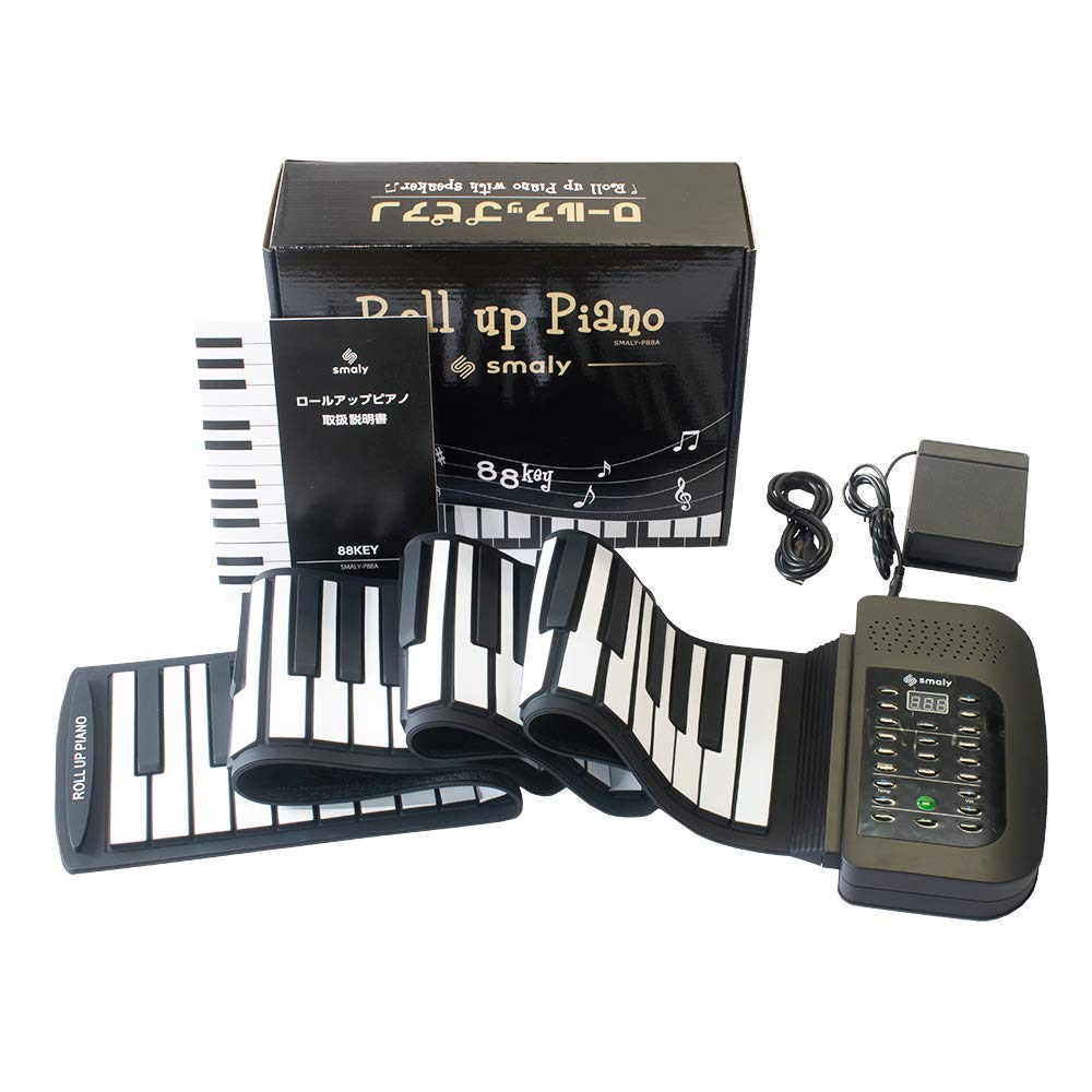 

SMALY Electronic 88 with Foot Roll-Up Piano, Keys, Pedal, SMALY-P88A белый