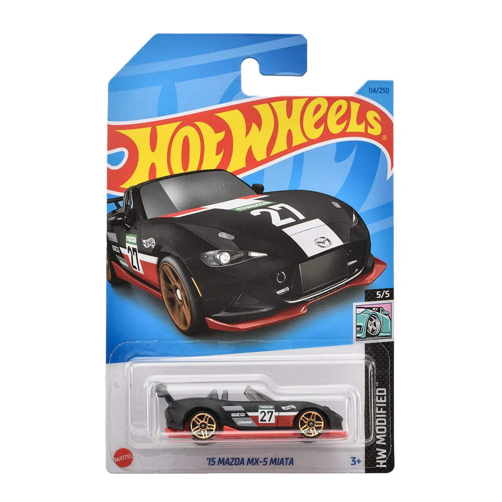 Hot Wheels Basic Car Mazda MX-5 Miata 2015 Model Diecast Toy Vehicle