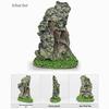 Aquarium Resin Rockery: Small Stone Decor with Aquatic Plant Simulation & Pine Bark