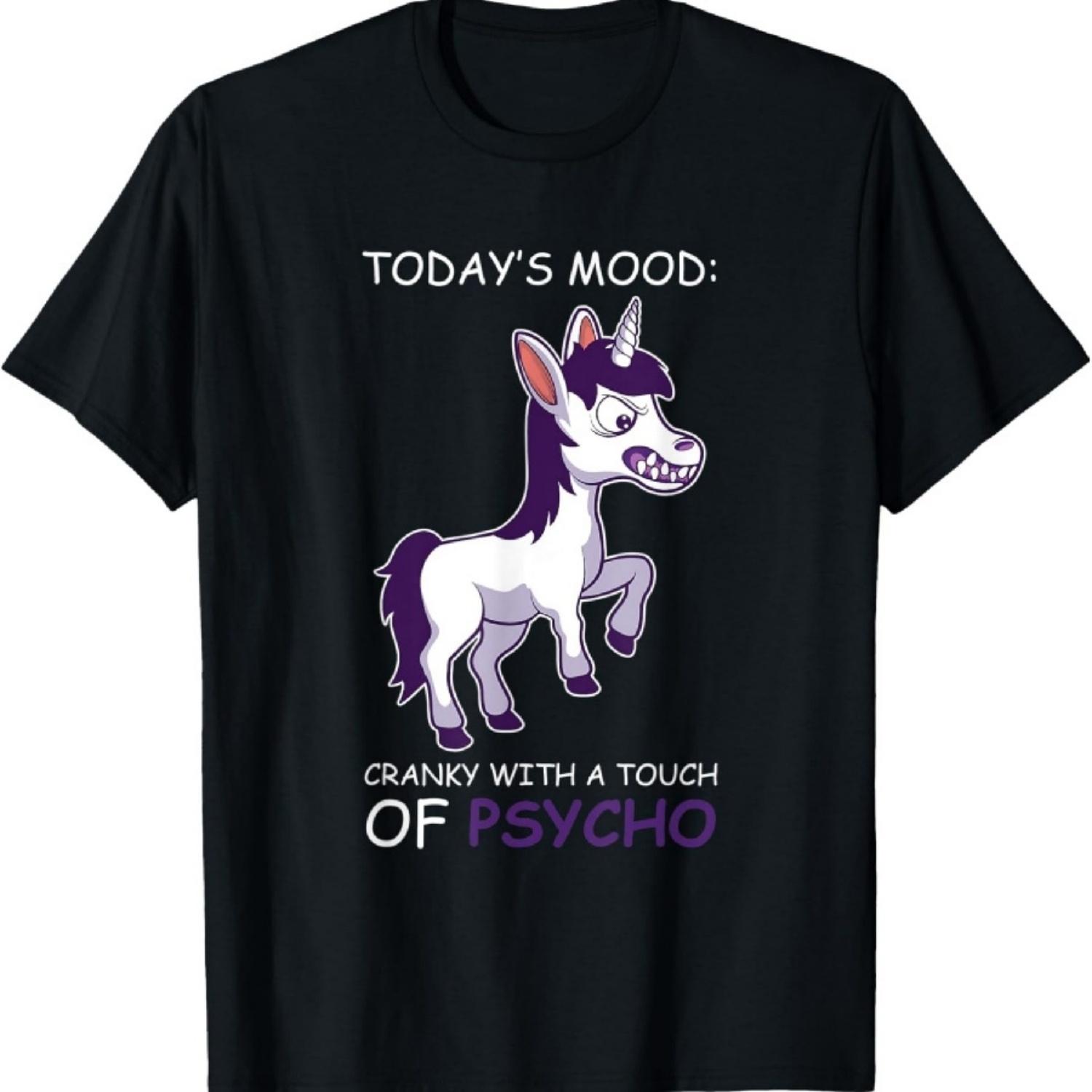 Футболка Ворчливый Психопат Капризный и Ворчливый XXXXXL чёрный