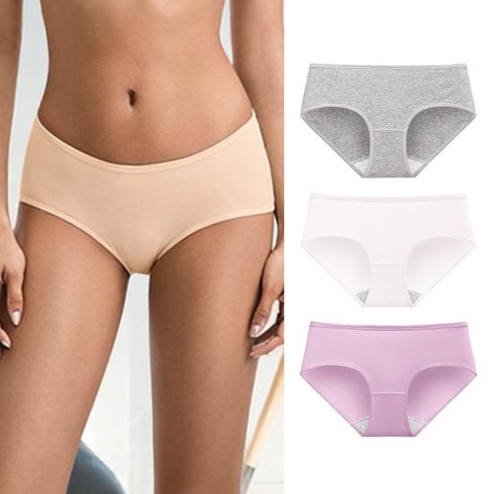 Women's Cotton Underwear Low Rise Hipster Panties High-Cut Full Coverage Ladies Briefs Cheeky Stretch Soft Bikini Underwear