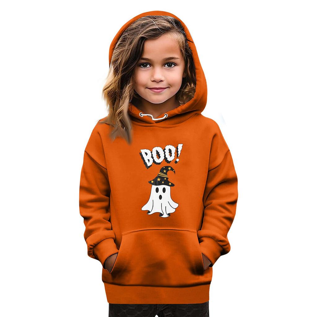 Sweatshirts For Teen Girls Hoodies Long Sleeve Drawstring Pullover Cute Oversized Hoodie Halloween Day