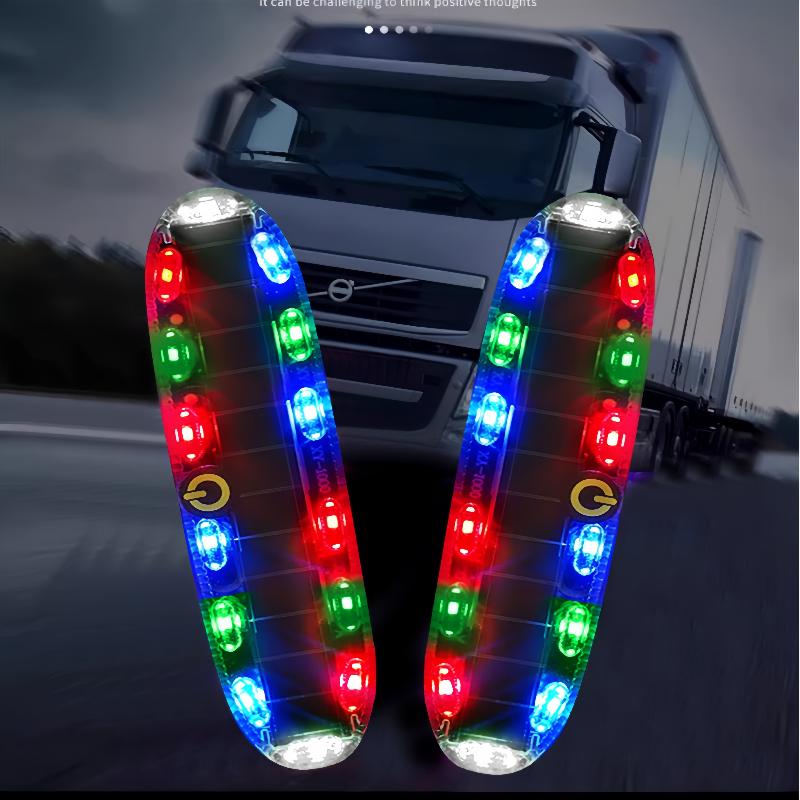 Solar Warning Light Car Rear Collision Prevention Free Breathing Light Motorcycl Electric Vehicle Bicycle Led Tail Flashing Ligh