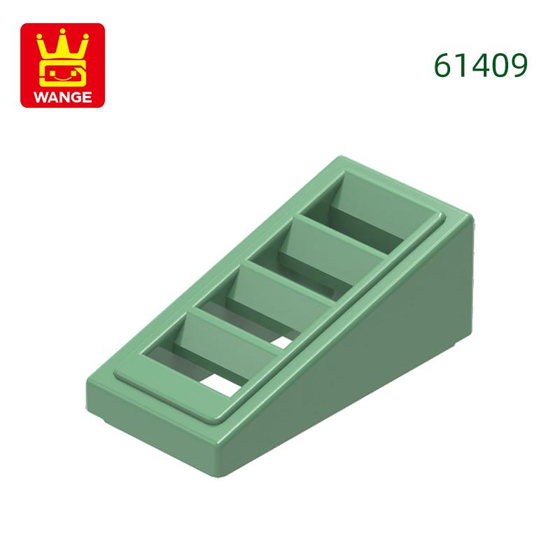 Non-Toxic 331Pcs/Lot 61409 Slope 18 2X1X2/3 With 4 Slots Block Moc Color Accessories Compatible With Brick Diy Children Toy Assembly