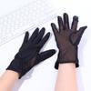 Elastic Thin Ice Silk Anti-UV UPF 50+ Mesh  Mittens Driving Gloves Sunscreen  Gloves