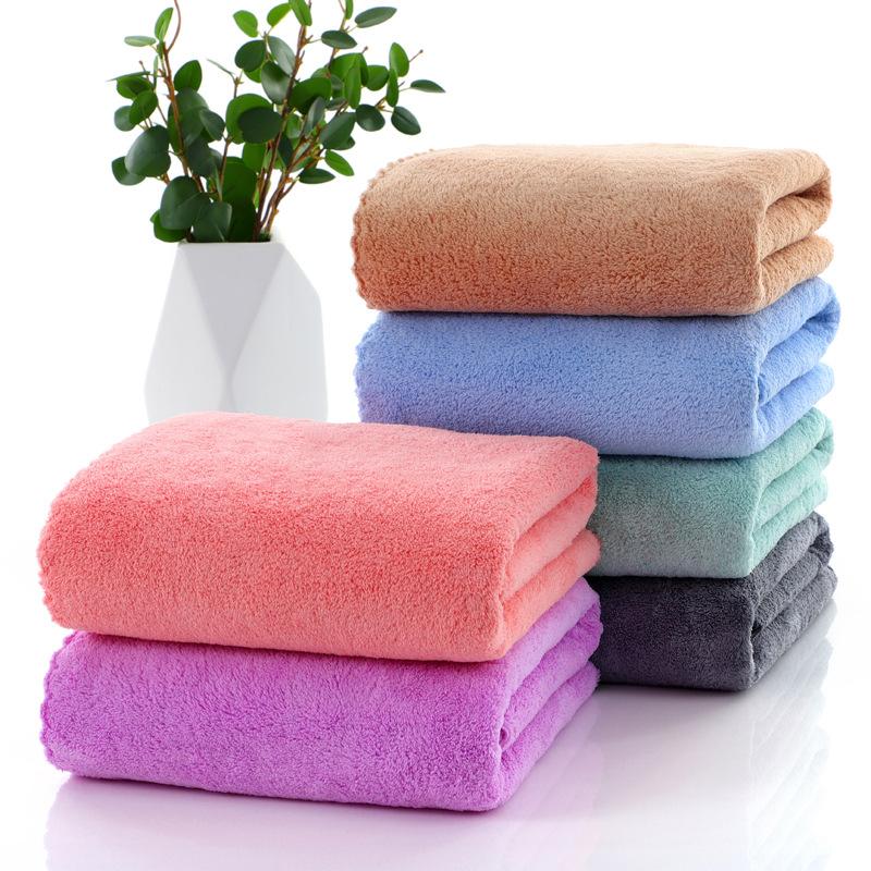 High Close Edge Coral Fleece Bath Towel Quick Drying and Absorbent Bath Towel