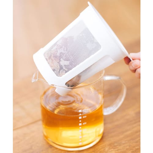 HARIO Dashi Pot Practical Capacity 600ml Dashi Soup Easy to Microwave Handmade White Made in Japan Present Gift DP-600-W