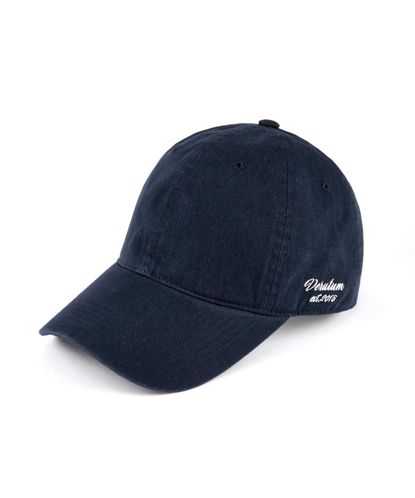 VERUTUM Side Logo Bio-Washed Cap Navy