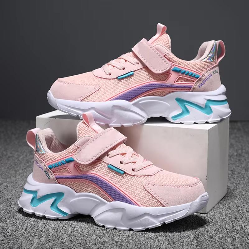 Kids Casual Pink Girls Shoes Breathable Mesh Sneakers Summer Student's Children Boys Sport Walking Footwear