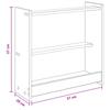 Billiard Cue Stand Particleboard 60 x 20 x 57 cm White