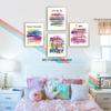 Positive affirmations wall decor, Pink pirational Wall Art Poster for Home Office, Bedroom, Bathroom, Motivational Quotes Print Gifts for Women,