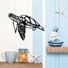 1pc Metal Sea Turtle Wall Art, Marine Life Iron Sculpture, Spiritual Wildlife Decor for Living Room Bedroom Indoor Home