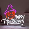 Happy Halloween Neon Sign LED Wall Decor Halloween Neon Signs for Bedroom Kids Room Bar Club Halloween Decor